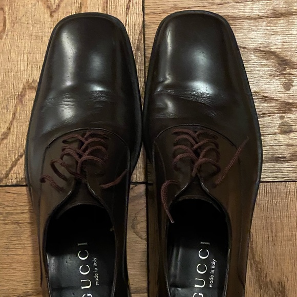 Gucci Other - Gucci men’s brown lace-up dress shoes. 44.5 E